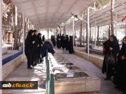 مراسم غبارروبی و عطرافشانی مزار شهدای بیرجند 2