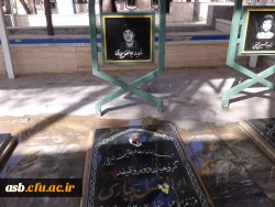 مراسم غبارروبی و عطرافشانی مزار شهدای بیرجند 4