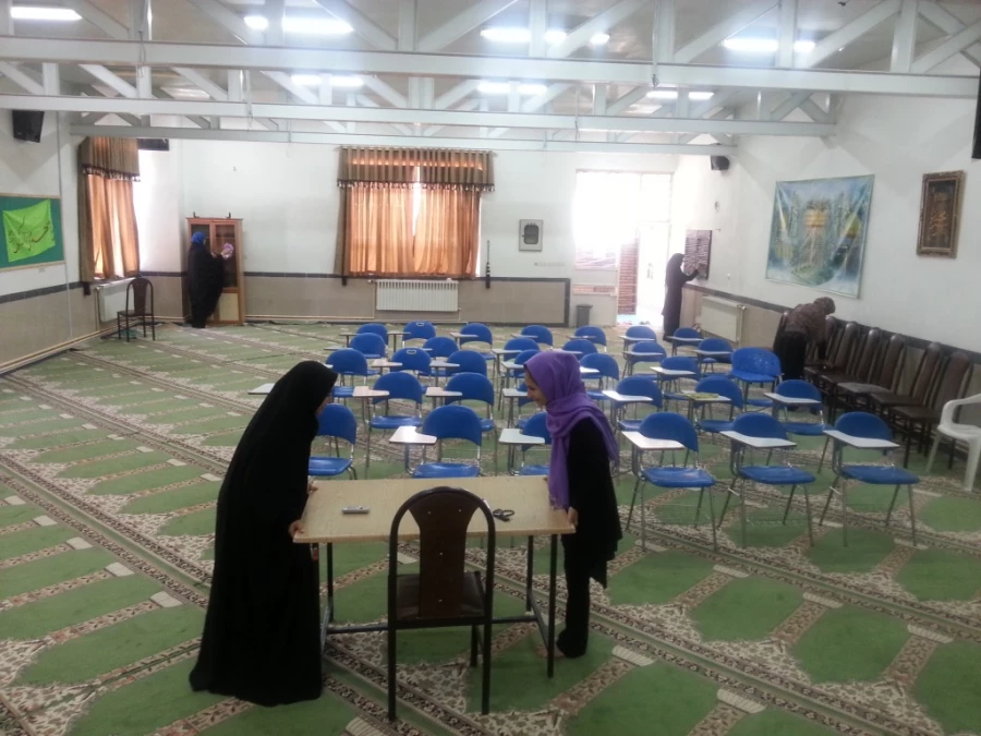 غبارروبی و عطر افشانی نمازخانه