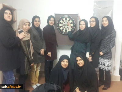 برگزاری مسابقات دارت در خوابگاه الزهرا