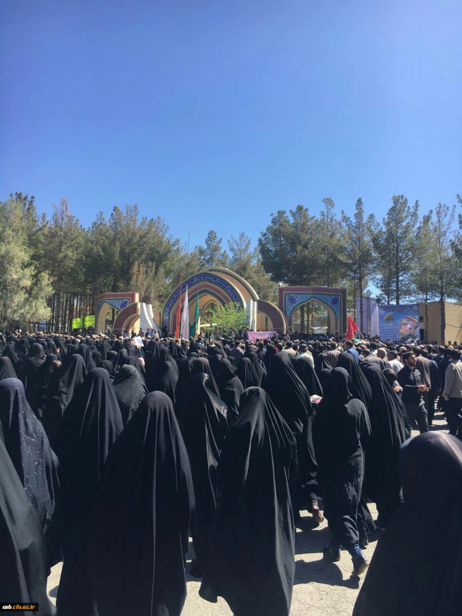 شرکت دانشجویان دانشگاه فرهنگیان پردیس امام سجادع در تشیع پیکر اولین شهید مدافع حرم 2