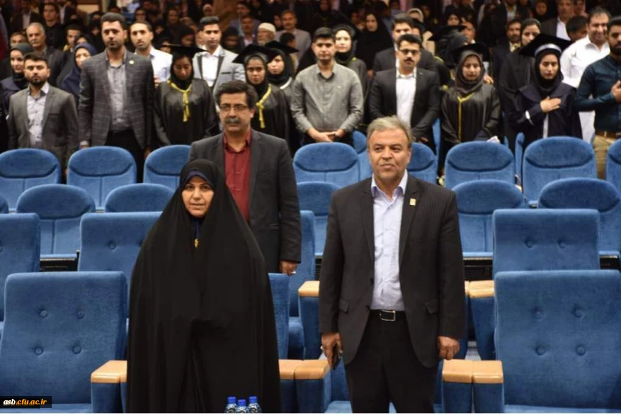 مراسم دانش آموختگی دانشجویان ورودی 93 و حضور سرکار خانم دکتر علی نژاد معاون دانشجویی دانشگاه فرهنگیان در  این مراسم 2