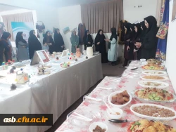 افتتاحیه نمایشگاه صنایع دستی بلوچستان به همراه غذای محلی با حضور آقای ابراهیمی و خانم موهبتی عضو شورای شهر بیرجند در سرای دانشجویی الزهرا 3