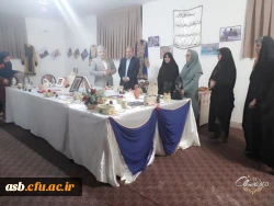 افتتاحیه نمایشگاه صنایع دستی بلوچستان به همراه غذای محلی با حضور آقای ابراهیمی و خانم موهبتی عضو شورای شهر بیرجند در سرای دانشجویی الزهرا 4