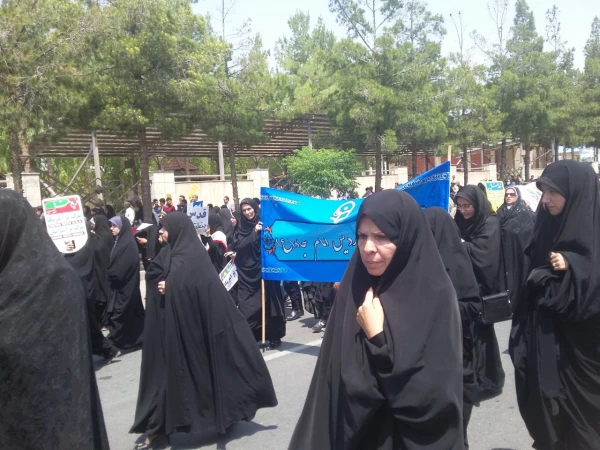 شرکت دانشجویان پردیس در راهپیمایی روز قدس 3