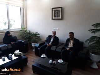 دیدار مدیریت پردیس های استانی دانشگاه فرهنگیان و سرپرست پردیس دخترانه امام سجاد (ع) با شهردار مرکزی بیرجند