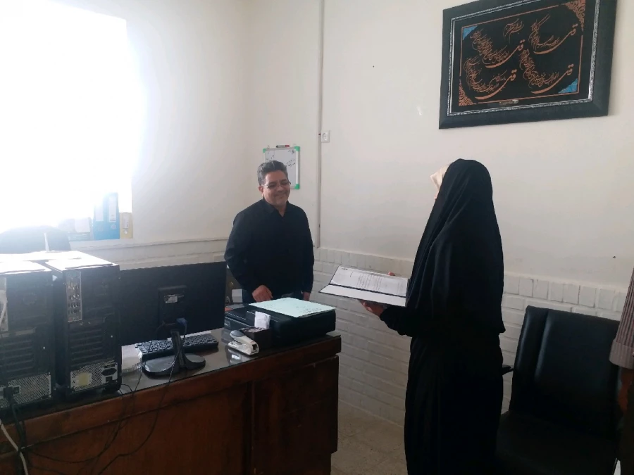 معرفی نیروهای جدید و تحویل ابلاغ آنان توسط سرپرست پردیس امام سجاد(ع) 3