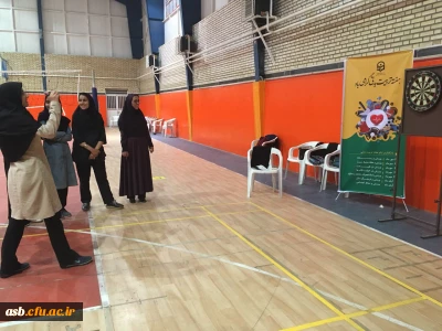 برگزاری مسابقات دارت ، پرتاب بسکتبال ، والیبال و بدمینتون به مناسبت هفته تربیت بدنی در سالن ورزشی پردیس با همکاری استاد تربیت بدنی خانم کاووسی