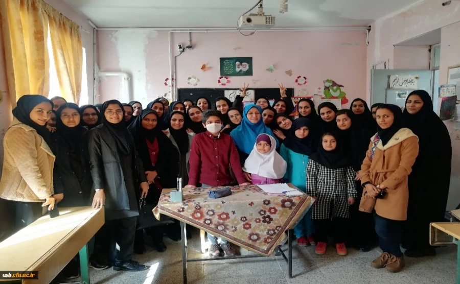 باز دید دانشجو معلمان ورودی 95 از مدرسه در روستای خراشاد 3