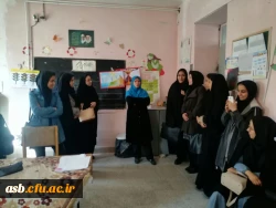باز دید دانشجو معلمان ورودی 95 از مدرسه در روستای خراشاد 6