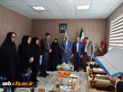 تقدیر از خیرین حامی دانشگاه فرهنگیان پردیس امام سجاد(ع) بیرجند؛خانم ها طاهره نوابی و مریم نقاش ؛توسط مدیرکل محترم امور مالی و ذیحسابی دانشگاه فرهنگیان  دکتر مرتضی چناری 2