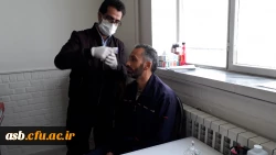 اجرای طرح غربال گری کرونا در پردیس امام سجاد (ع) 6