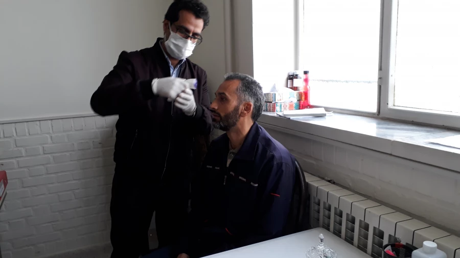 اجرای طرح غربال گری کرونا در پردیس امام سجاد (ع) 6