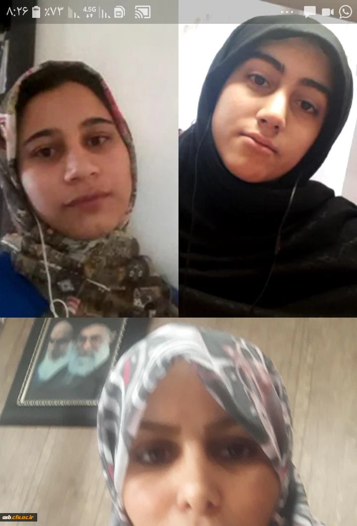 تماس تصویری ریاست پردیس و مسئولین آموزش با نمایندگان گروه ها در خصوص دغدغه های دانشجویی و آموزش مجازی 3