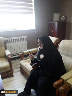 تماس تصویری ریاست پردیس و مسئولین آموزش با نمایندگان گروه ها در خصوص دغدغه های دانشجویی و آموزش مجازی