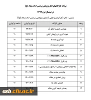 برنامه کارگاه های اتاق پژوهش پردیس امام سجاد(ع) 2