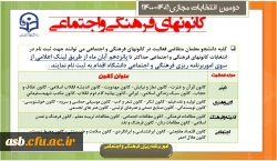 ثبت نام کاندیداتوری شورای مرکزی کانون های فرهنگی هنری و انجمن های علمی سال 1400 4