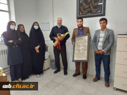 تقدیر از جانباز و همکار عزیز جناب آقای غلامرضا غریب حسنی 2