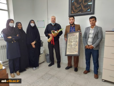 تقدیر از جانباز و همکار عزیز جناب آقای غلامرضا غریب حسنی