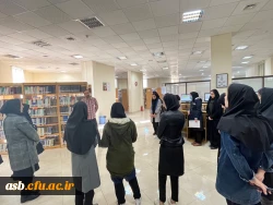 بازدید دانشجویان ادبیات از کتابخانه دانشگاه بیرجند 6
