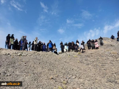 بازدید دانشجویان رشته جغرافیا از معدن قلعه زری