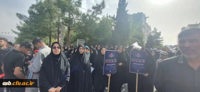 حضور اساتید،  کارکنان و دانشجویان در مراسم تشییع رییس جمهور دراستان خراسان جنوبی