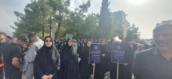 حضور اساتید،  کارکنان و دانشجویان در مراسم تشییع رییس جمهور دراستان خراسان جنوبی 2