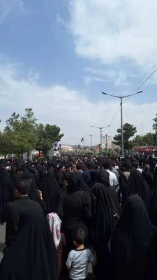 حضور اساتید،  کارکنان و دانشجویان در مراسم تشییع رییس جمهور دراستان خراسان جنوبی 4