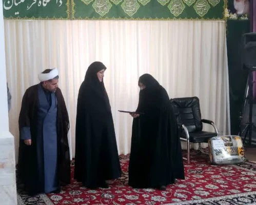 آیین تکریم و معارفه سرپرست مرکز بنت الهدی صدر دانشگاه فرهنگیان فردوس 3