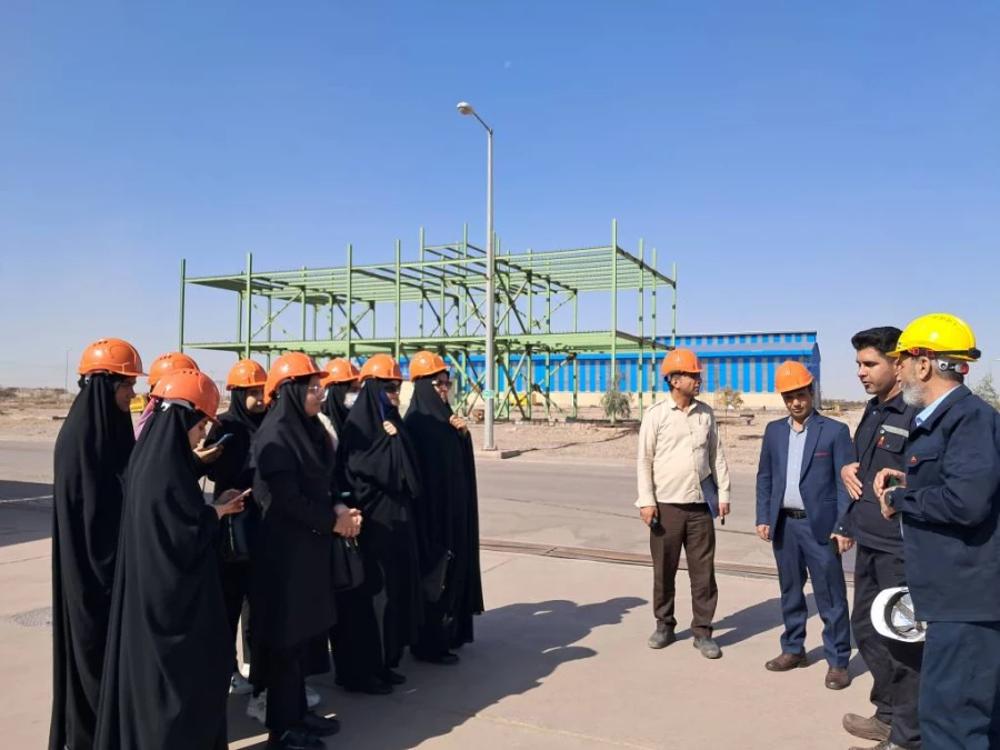 بازدید علمی انجمن پیشگامان پیشرفت از کارخانه فولاد قاین 3