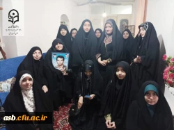 حضور دانشجویان پردیس امام سجاد (ع) در منزل خانواده شهید رجبی به مناسبت روز تکریم مادران و همسران شهدا 3