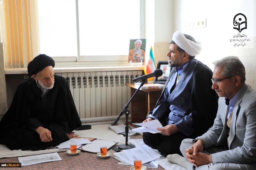 دیدار مدیریت دانشگاه فرهنگیان خراسان جنوبی با نماینده ولی فقیه در استان به مناسبت روز وحدت حوزه و دانشگاه 3
