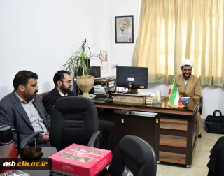 دیدار دکتر پرسنل پردیس امام سجاد (ع) با حجت الاسلام اسداللهی به مناسبت ولادت حضرت علی (ع)