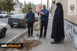 کاشت نهال در محوطه پردیس امام سجاد  (ع) به مناسبت روز درختکاری 2