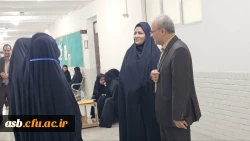 بازدید دکتر مهدیزاده، سرپرست مدیریت امور پردیس های استان دانشگاه فرهنگیان از کانون های ارزیابی بخش خواهران در پردیس امام سجاد (ع) 3