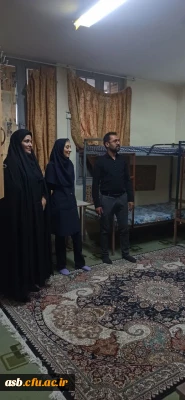 بازدید رئیس پردیس امام سجاد (ع) از خوابگاه دانشگاه آزاد اسلامی