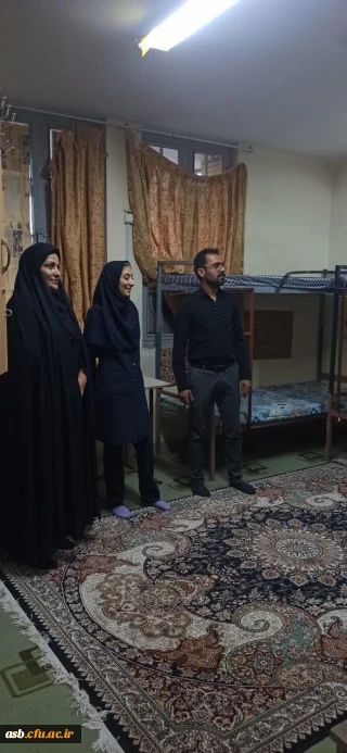 بازدید رئیس پردیس امام سجاد (ع) از خوابگاه دانشگاه آزاد اسلامی